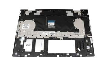 9Z.NGHBW.30G original HP keyboard incl. topcase DE (german) silver/silver with backlight (UMA)