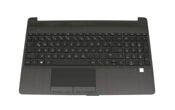 9Z.NGHSC.00G original HP keyboard incl. topcase DE (german) black/black (Fingerprint)
