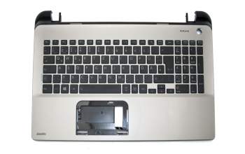 A000295770 original Toshiba keyboard incl. topcase DE (german) black/silver