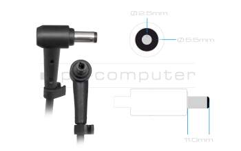 AC-adapter 120 Watt rounded for MSI GF63 Thin 10SCX/10SCXR (MS-16R4)
