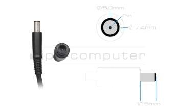 AC-adapter 180.0 Watt slim original for Dell Precision M7520