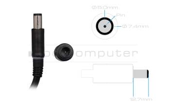 AC-adapter 240 Watt slim original for Dell Precision 15 (7530)