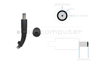 AC-adapter 280.0 Watt slim incl. charging cable for MSI GT72S 6QD/6QE/6QF (MS-1782)