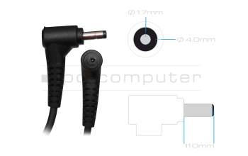 AC-adapter 45.0 Watt EU wallplug rounded for Toshiba CB30-B Chromebook