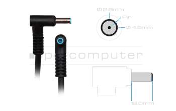 AC-adapter 45.0 Watt normal original for HP Chromebook x360 11 G3