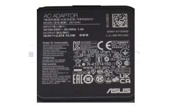 AC-adapter 45 Watt original for Asus VivoBook 15 D509DA