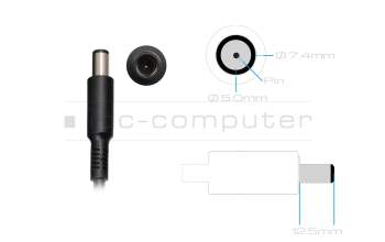 AC-adapter 45 Watt with adapter original for HP EliteBook 828 G3