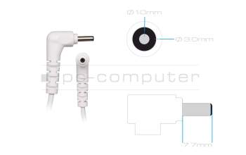AC-adapter 48 Watt white rounded original for LG Gram 15 (15Z90N)