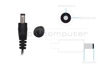 AC-adapter 60.0 Watt original for Acer 27HC2RP