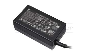 AC-adapter 65 Watt normal with adapter original for HP Compaq Presario CQ58-d61SG (E7F72EA)