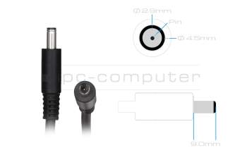 AC-adapter 90.0 Watt original for Dell Inspiron 15 2in1 (7500)