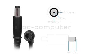 AC-adapter 90 Watt original for HP G72-a00