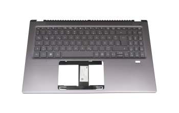 ACM16P66D0 original Acer keyboard incl. topcase DE (german) grey/grey with backlight