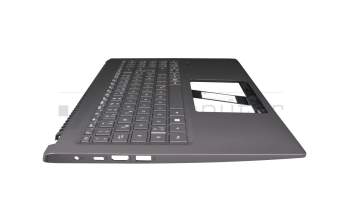 ACM16P66D0 original Acer keyboard incl. topcase DE (german) grey/grey with backlight