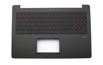AEBK5G02010 original Asus keyboard incl. topcase DE (german) black/black with backlight