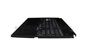 AEBKXG000210 original Quanta keyboard incl. topcase DE (german) black/transparent/black with backlight