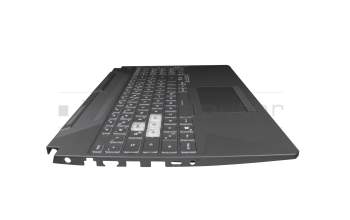 AEBKXG00030 original Quanta keyboard incl. topcase DE (german) black/transparent/black with backlight