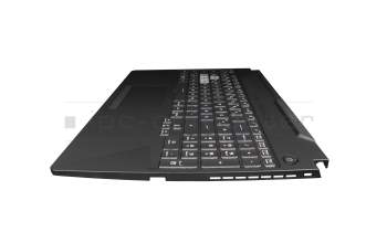 AENJFG00010 original Quanta keyboard incl. topcase DE (german) black/transparent/black with backlight