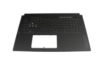 AENJSG00040 original Quanta keyboard incl. topcase DE (german) grey/grey with backlight