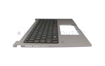 AEUJG00020 original Quanta keyboard incl. topcase US (english) black/grey with backlight