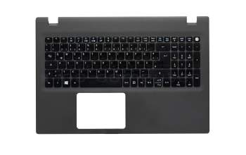 AEZRTG00010 original Acer keyboard incl. topcase DE (german) black/grey
