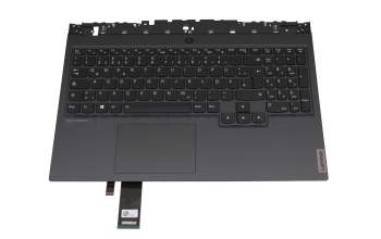 AM1HV000300 original Lenovo keyboard incl. topcase DE (german) black/grey with backlight