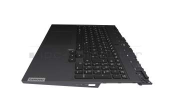 AM1HV000300 original Lenovo keyboard incl. topcase DE (german) black/grey with backlight