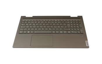 AM1RY000 original Lenovo keyboard incl. topcase DE (german) dark green/dark green with backlight (Dark Moss)