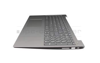 AP1E1000300 original Lenovo keyboard incl. topcase FR (french) grey/silver