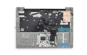 AP1YS000302 original Lenovo keyboard incl. topcase DE (german) grey/silver