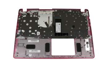 AP2CE000210 original Acer keyboard incl. topcase DE (german) black/red with backlight