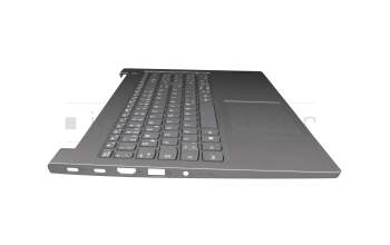 AP2XE000H00 original Lenovo keyboard incl. topcase DE (german) dark grey/grey