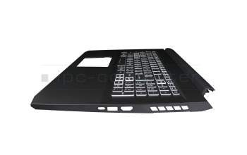 AP38H000220-HA25 original Acer keyboard incl. topcase UA (ukrainian) black/white/black with backlight