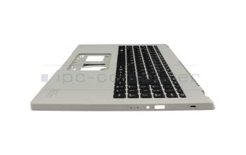 AP756000150 original Acer keyboard incl. topcase DE (german) black/grey with backlight