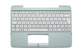 ASM15C16D0-9201 original Chicony keyboard incl. topcase DE (german) white/green