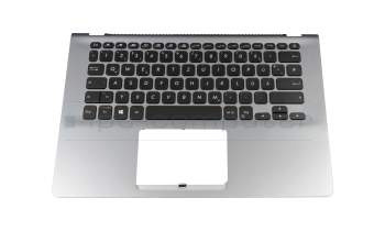 ASM18C86D0J920 original Chicony keyboard incl. topcase DE (german) black/silver with backlight
