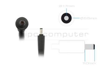 Acer Predator Triton 17 X (PTX17-71) original AC-adapter 330.0 Watt edged