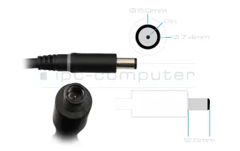 Alienware m18 R1 (DDR5) GaN-AC-adapter 360 Watt rounded
