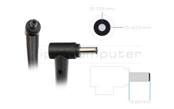 Asus F556UJ original AC-adapter 65.0 Watt EU Wallplug normal