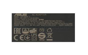 Asus F556UJ original AC-adapter 65.0 Watt EU Wallplug normal