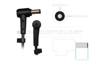 Asus K72JU original AC-adapter 65.0 Watt rounded