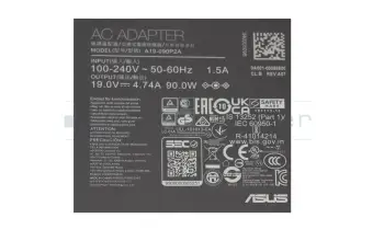 Asus N50VN original AC-adapter 90.0 Watt