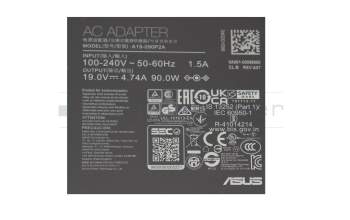 Asus X72JT original AC-adapter 90.0 Watt