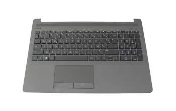 BHJHEA0DMFV019W original HP keyboard incl. topcase FR (french) black/black