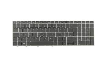 BHLET3ALKJFGD HP keyboard DE (german) black/grey with backlight and mouse-stick