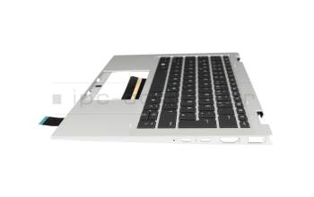 BMKAUA0LMHZ0AY original HP keyboard incl. topcase DE (german) black/silver with backlight