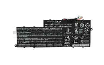 Battery 30Wh original suitable for Acer Aspire V5-132P-10194G50nss