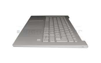 C03-0403 2008251027 original Lenovo keyboard incl. topcase DE (german) silver/silver with backlight