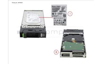Fujitsu DX S3/S4 HD DRIVE 3.5\" 8TB 7.2K for Fujitsu Eternus DX8900 S4
