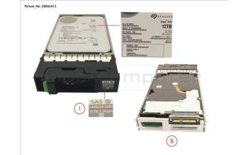 Fujitsu DX FIPS NLSAS HD DRIVE 3.5\" 12TB 7.2K for Fujitsu Eternus DX8900 S4